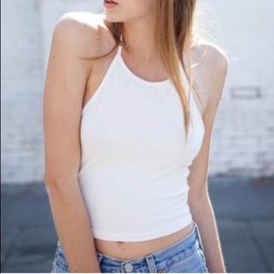 Brandy Melville white halter top